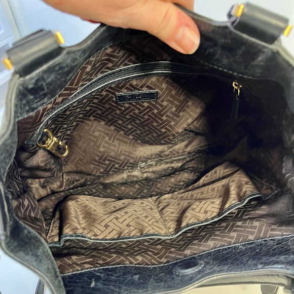 Cole Haan Shoulder Handbag Black Leather - Picture 7 of 12